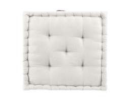 Douceur d'intérieur Διακοσμητικό Μαξιλάρι Δαπέδου Twily  με διαστάσεις 50x50x10cm - White