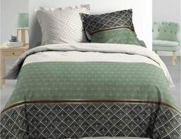 Douceur d'intérieur Σετ Υπέρδιπλη Παπλωματοθήκη & 2 Μαξιλαροθήκες Belor  από βαμβάκι 78TC, με διαστάσεις 220x240cm