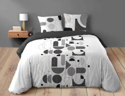 Douceur d'intérieur Σετ Υπέρδιπλη Παπλωματοθήκη & 2 Μαξιλαροθήκες Chilipop  από βαμβάκι 42TC, με διαστάσεις 220x240cm