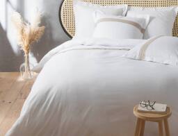 Douceur d'intérieur Σετ Υπέρδιπλη Παπλωματοθήκη & 2 Μαξιλαροθήκες Laly  από βαμβάκι 57TC, με διαστάσεις 220x240cm