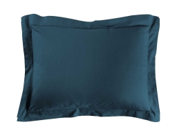 Μαξιλαροθήκη Lina Douceur d'intérieur από βαμβάκι 57TC, με ραφή Oxford και διαστάσεις 50x70cm - Blue