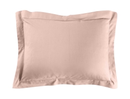 Lina Douceur d'intérieur Μαξιλαροθήκη  από βαμβάκι 57TC, με ραφή Oxford και διαστάσεις 50x70cm - Pink
