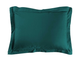 Μαξιλαροθήκη Lina Douceur d'intérieur από βαμβάκι 57TC, με ραφή Oxford και διαστάσεις 50x70cm - Emerald Green