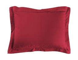 Μαξιλαροθήκη Lina Douceur d'intérieur από βαμβάκι 57TC, με ραφή Oxford και διαστάσεις 50x70cm - Marsala