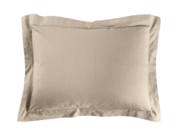 Μαξιλαροθήκη Lina Douceur d'intérieur από βαμβάκι 57TC, με ραφή Oxford και διαστάσεις 50x70cm - Sand