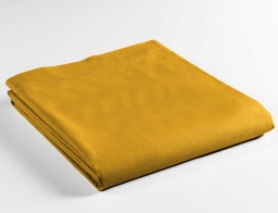 Σεντόνι Υπέρδιπλο Lina Douceur d'intérieur από βαμβάκι 57TC, με διαστάσεις 240x300cm - Curry