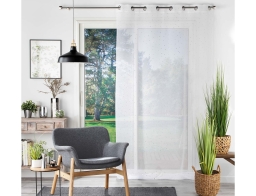 Douceur d'intérieu Goutteliner Κουρτίνα Χαμηλής Σκίασης 140x240cm Λευκή