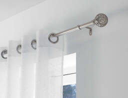 Douceur d'intérieur Μονό Κουρτινόξυλο Globa  με διάμετρο 19mm και επέκταση 120 - 210cm - Chrome