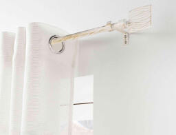 Douceur d'intérieur  Μονό Κουρτινόξυλο Tempo με διάμετρο 19mm και επέκταση 120 - 210cm - White/Gold