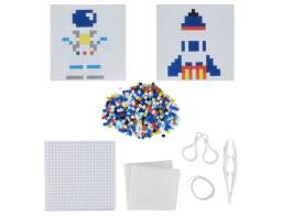 Colorem  Παιδικό Σετ Χειροτεχνίας με σιδερότυπες χάντρες Διάστημα - Περιλαμβάνεται μπρελόκ - Ηλικίες 5 ετών και άνω