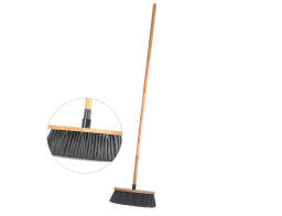 Homea Σκούπα με λαβή από ξύλο Bamboo, με ύψος 118cm