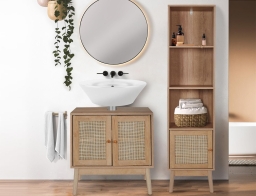 Έπιπλο μπάνιου Bali Home Deco Factory με ράφια και διαστάσεις 40x30x160cm