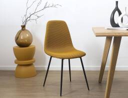 Home Deco Factory Kαρέκλα Atom με διαστάσεις 44x54x86cm - Yellow