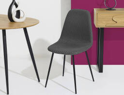 Home Deco Factory Καρέκλα Atom με διαστάσεις 44x54x86cm - Grey