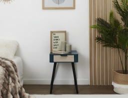 Κομοδίνο Home Deco Factory με διαστάσεις 35x40x48cm - Duck Blue