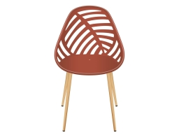 Home Deco Factory Alameda Καρέκλα Κήπου 52.3x53.3x83.4cm Terracotta