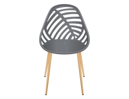 Home Deco Factory Alameda Καρέκλα Κήπου 52.3x53.3x83.4cm Grey