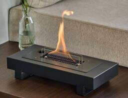 Επιτραπέζια Εστία Φωτιάς Table Mountain Tenderflame με διάρκεια καύσης 3 - 4 ώρες, χωρητικότητα δεξαμενής 1000ml και διαστάσεις 50x23x10cm - Black