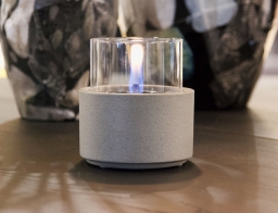 Επιτραπέζια Εστία Φωτιάς Lotus 12 Tenderflame με διάρκεια καύσης 9 - 10 ώρες, χωρητικότητα δεξαμενής 300ml και διαστάσεις 13x17.5cm - Concrete