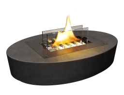 Επιτραπέζια Εστία Φωτιάς Carnation Tenderflame με διάρκεια καύσης 4 - 5 ώρες, χωρητικότητα δεξαμενής 500ml και διαστάσεις 32x22x7cm - Black