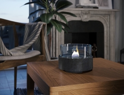 Επιτραπέζια Εστία Φωτιάς Café 18 Lava Tenderflame με διάρκεια καύσης 4 - 5 ώρες, χωρητικότητα δεξαμενής 250ml και διαστάσεις 18.2x13.5cm - Black