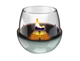 Επιτραπέζια Εστία Φωτιάς Tulip 18 Reactive Glaze Tenderflame με διάρκεια καύσης 3 - 4 ώρες, χωρητικότητα δεξαμενής 250ml και διαστάσεις 19.3x18cm - Green