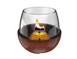 Επιτραπέζια Εστία Φωτιάς Tulip 18 Reactive Glaze Tenderflame με διάρκεια καύσης 3 - 4 ώρες, χωρητικότητα δεξαμενής 250ml και διαστάσεις 19.3x18cm - Amber