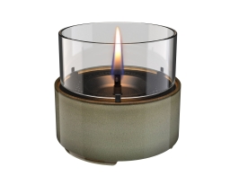 Επιτραπέζια Εστία Φωτιάς Café 14 Reactive Glaze Tenderflame με διάρκεια καύσης 4 - 5 ώρες, χωρητικότητα δεξαμενής 250ml και διαστάσεις 14.2x13.5cm - Green