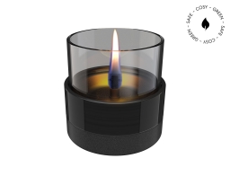 Επιτραπέζια Εστία Φωτιάς Rosie 10 Tenderflame με διάρκεια καύσης 4 - 5 ώρες, χωρητικότητα δεξαμενής 200ml και διαστάσεις 10.5x10.5cm - Black