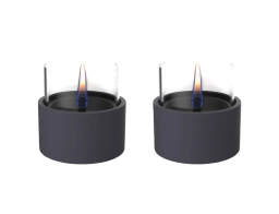 Σετ Duo Pack Επιτραπέζιες Εστίες Φωτιάς Breeze 10 Tenderflame με διάρκεια καύσης 4 - 5 ώρες, χωρητικότητα δεξαμενής 200ml και διαστάσεις 11x10.7cm - Black - 2 τεμάχια