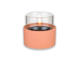 Tenderflame Breeze 10 Επιτραπέζια Εστία Φωτιάς με Διάρκεια Καύσης 4 - 5 ώρες 200ml 10x8.5cm Peach