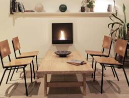 Επιτοίχιο Tζάκι Square 180 Tenderflame με διάρκεια καύσης 3 - 4 ώρες, χωρητικότητα δεξαμενής 1000ml και διαστάσεις 57.5x23x57.5cm - Black
