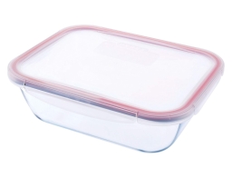 Pyrex Γυάλινο Δοχείο Τροφίμων Cook & Click με καπάκι, χωρητικότητα 0.8lt και διαστάσεις 20x15x9.5cm