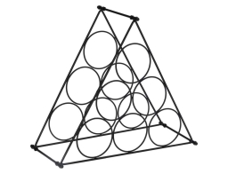 Bάση για Μπουκάλια Κρασιού Excellent Houseware 6 Θέσεων, με διαστάσεις 39x18x34.5cm