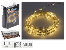Ηλιακός Διακοσμητικός Φωτισμός 200LED - 10 Μέτρα - Θερμό Λευκό