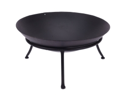 Εστία φωτιάς εξωτερικού χώρου με βάση και διαστάσεις 47x21cm - Μαύρο