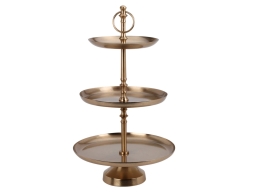 Εταζέρα Home & Styling με 3 επίπεδα και διαστάσεις 30x30x50cm - Gold