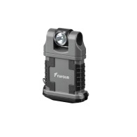 Favour T2342 Φακός Μπαταρίας Led Αδιάβροχος IP64 Με Μέγιστη Φωτεινότητα 160 lm και Μαγνητικό Κλιπ Σκούρο Γκρι