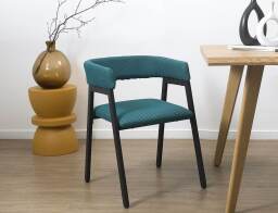 Home Deco Factory Καρέκλα Atom με διαστάσεις 50.5x50x74cm - Blue