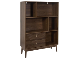 Home Deco Factory Tiffany Βιβλιοθήκη με 5 Ράφια 100x35x140cm Aπόχρωση Καφέ