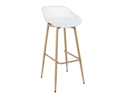 Home Deco Factory Malaga Σκαμπό Μπαρ 45.5x47.6x88cm Λευκό