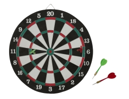 Στόχος 2 όψεων Mister Gadget με 4 Βελάκια και διαστάσεις 42.5x1x42.5cm