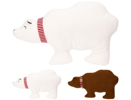 Διακοσμητικό Μαξιλάρι Πολική Αρκούδα με διαστάσεις 65x13x37cm - Σε 2 επιλογές χρώματος