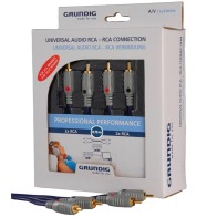 GRUNDIG Universal Καλώδιο-Μετατροπέας Audio (Α/V) 2RCA Σε 2RCA, 0. 75 M 42167082