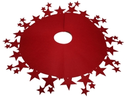 Ποδιά Χριστουγεννιάτικου Δέντρου με διάμετρο 98cm - Κόκκινο