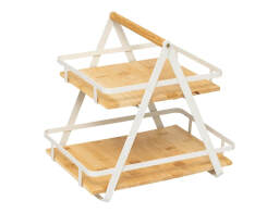 5five Ραφιέρα Οργάνωσης με 2 ράφια και διαστάσεις 30.5x22.5x29cm - White