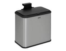 5five Καλάθι απορριμμάτων για ντουλάπι, με χωρητικότητα 5L και διαστάσεις 25.5x15.5x24.5cm - Ασημί