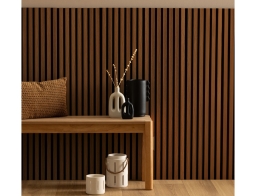 Ηχοαπορροφητική Επένδυση Τοίχου 3d Colva Atmosphera με διαστάσεις 60x2.1x120cm - Walnut