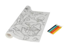 Colorem  Αυτοκόλλητο Ρολό Ζωγραφικής Ocean με ξυλομπογιές και διαστάσεις 206x30cm - 7 τεμάχια