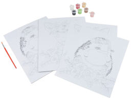 Colorem  Σετ Ζωγραφικής με αριθμούς Ελάφι & Σκαντζόχοιρος - Ηλικίες 8 ετών και άνω - Περιλαμβάνονται χρώματα και πινέλα